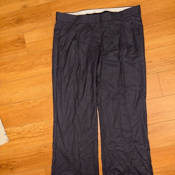 Theory Women’s Pleated Dress Pants Size 12 Gray - Picture 1 of 5